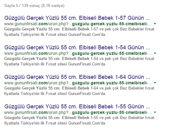 Güzgülü Google Sıralama2